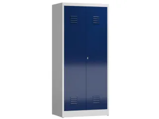 Lockerkast 1800x800x500mm 2 vakken, klinksluiting, RAL5010 - 1
