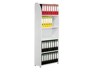 Basisveld Hxbxd 1900x820x325mm 5legborden 1zijpaneel Achterwand Wit - 1