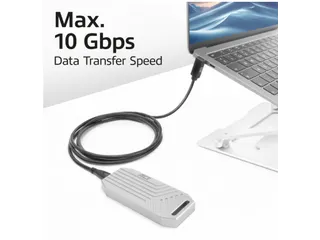 Kabel ACT USB-C standaard naar USB-C hoek boven/beneden 10Gbps 1m - 6