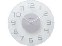 Wandklok NeXtime Classy Ø30 metaal helder glas
