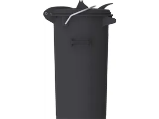 Kunststof Afvalbak 50 Liter Donkergrijs - 3