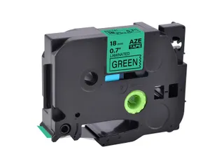 NEUTRAL Labeltape P-touch TZE-741 29mmx8m Zwart op Groen gelamineerd - 1