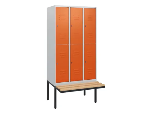 Dubbeldekse dekenkist,HxBxD 1950x900x815mm,3x2vak.,vak B 300mm