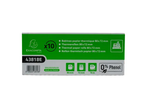 Exacompta Kassarol 43828E Wit 80mmx80mmx12mm 75 Meter 55 Gram