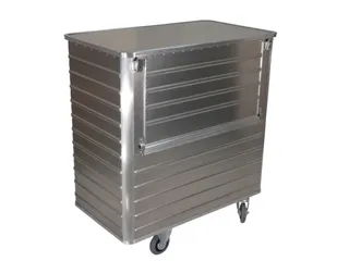 Bakwagen Van Aluminium Met Deksel 250kg 985x930x530mm 355l - 1