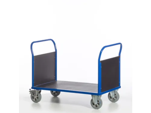 Platformwagen 1000kg Laadvlak 1200x800mm 2 Kopwanden Ral 5010
