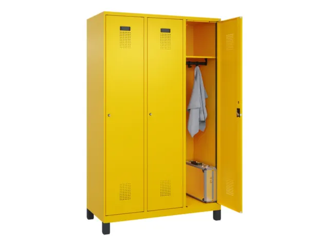 locker,HxBxD 1950x1200x500mm,3vak,vak B 400mm,cil.-slot,voeten