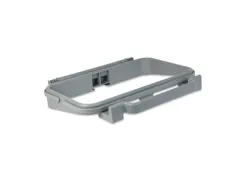 Afvalzakhouder met clips grijs 120 liter