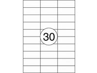Etiket Rillstab 70x29.7mm Wit
