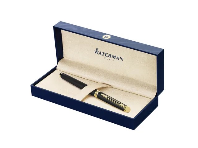 Roller Waterman Hémisphère Noir Mat GT pointe fine