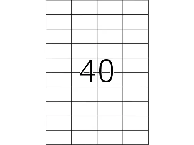 HERMA 4684 Transparante folie-etiketten Mat A4 52,5x29,7mm 1000 stuks