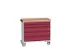 gereedschapswagen 980x1050x600mm multiplexblad 5 laden RAL7035+RAL3004