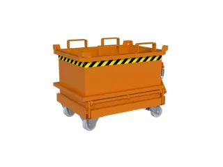mini-bodemklepcontainer,HxLxB 625x600x800mm,0,13m³,inrijbeugel,staal - 3
