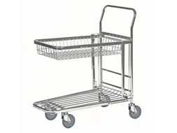 Ruimtebesparende Wagen,Draagverm. 300Kg,Stalen Schorenplaat