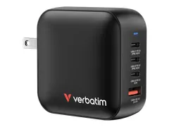 Mini GaN Muurlader 100W 4-poorts Zwart