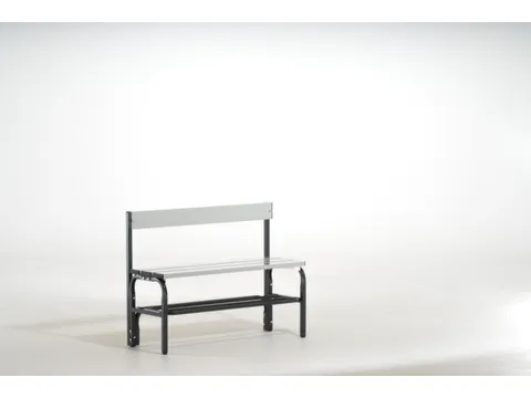 omkleedbank,HxLxD 770x1015x375mm,alu. lijsten,frame staal RAL7016