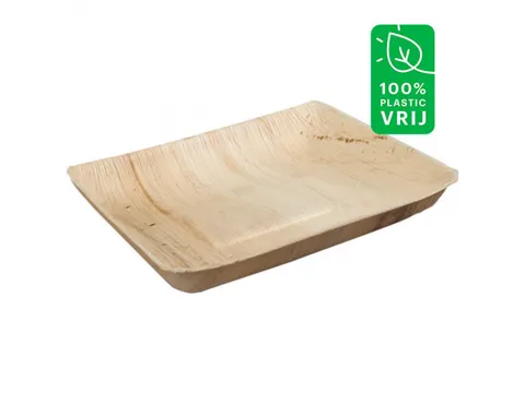 Depa Biodore palmblad bord 17x14x2cm 8x25 Stuks