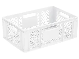 Euronorm Stapelkrat Hxlxb 220x600x400mm 43liter Open Wit - 1