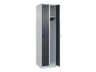 locker,HxBxD 1850x500x500mm,2vak,vak B 250mm,draaigrendel - 2