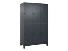 dubbeldekse locker,HxBxD 1950x1200x500mm,3x2vak.,vak B 400mm