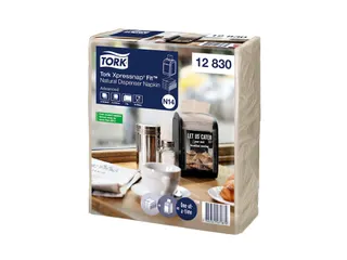 Tork 12830 Xpressnap Fit dispenserservet naturel 2-laags - 2