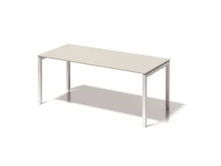 In hoogte verstelbaar bureau,HxBxD 650-850x1800x800mm,blad grijswit - 1