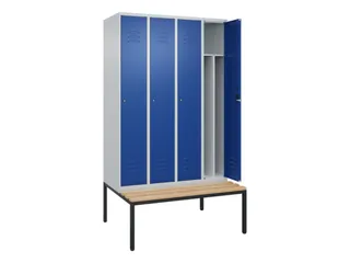 locker voor scheiding van kleding,HxBxD 2120x1200x815mm,4vak - 2
