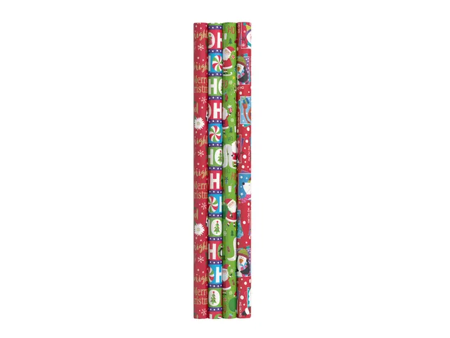 Inpakpapier Design Group Kerst 300x100cm assorti