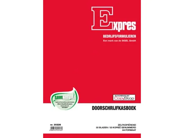 Expres manifold caisse, ft A4, néerlandais, dupli (50 x 2 feuilles)