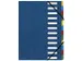 Nature Future A4 Sorteermap, 12 vakken, 320 x 240 mm, Karton, Blauw