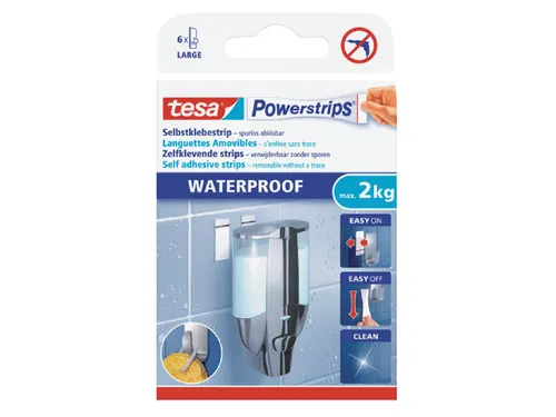 Dubbelzijdige powerstrip Tesa waterproof 2kg