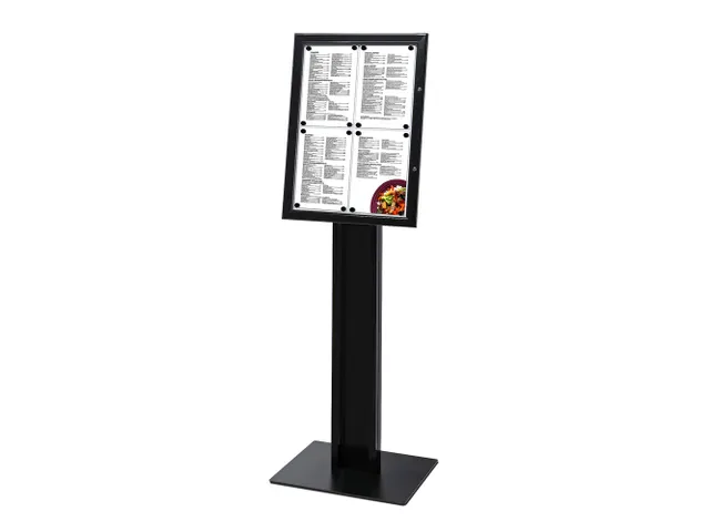 Menustandaard Zwart 4xA4