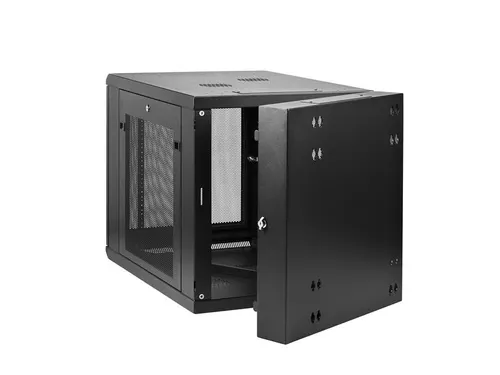12U 4-Post Wandrack 19 Inch met Schap en Slot Wandmonteerbaar