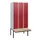 locker met bank,HxBxD 1950x900x815mm,3vak,vak B 300mm,draaigrendel