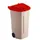 Mobiele container 100 Liter Beige Rood