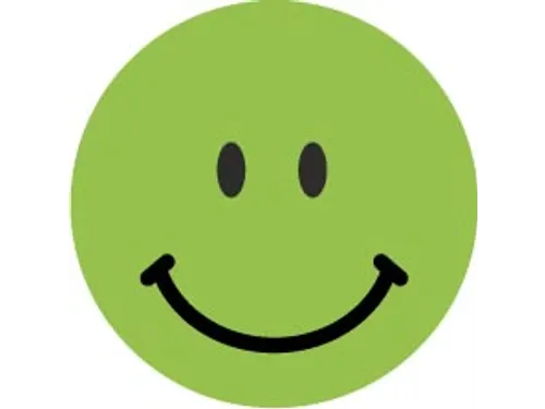 Avery rating dots diameter 19 mm 250 stuks smiley groen