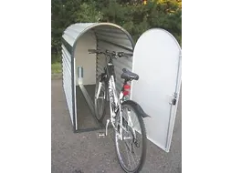 fietsgarage,HxBxD 1400x820x2050mm,cil.-slot,staal,RAL7035/RAL7016