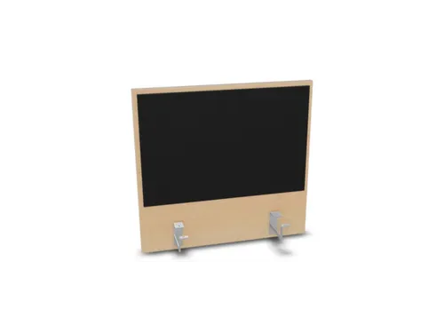 opzetpaneel,v. bureau,aanbouw achter,B 600mm,NE-esdoorn,BN8033-zwart