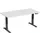 Elektrisch ihv bureau,HxBxD 630-1280x1600x800mm,blad lichtgrijs