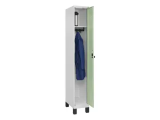 locker,HxBxD 1950x300x500mm,1vak,vak B 300mm,draaigrendel,voeten - 1