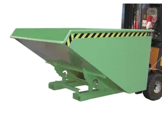 Kiepbak 1103x1070x1720mm 1.2m³ Afrolmechaniek Gelakt Ral6011 - 1