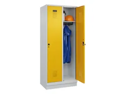 locker,HxBxD 1950x800x500mm,2vak,vak B 400mm,draaigrendel,sokkel