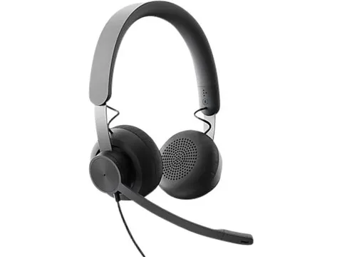 Headset Logitech Zone Wired zwart