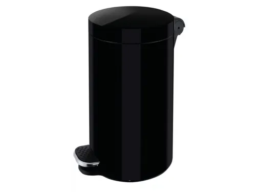 pedaalemmer,12l,HxØ 400x250mm,binnenbak kunststof,romp staal zwart