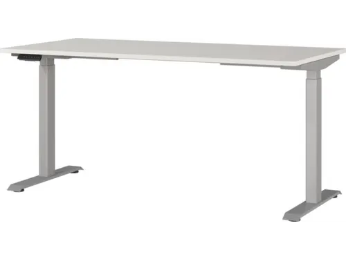 Elektrisch ihv bureau,HxBxD 720-1200x1600x800mm,blad lichtgrijs