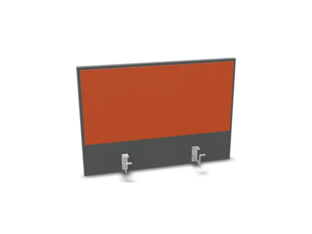 opzetpaneel bureau aanbouw achter MS-donkergrijs BN3012-oranje 800mm