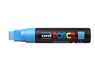 Verfstift Posca PC17K Extra Brede punt 15mm rechthoek lichtblauw - 1