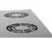 Ventilatorunit voor 483 mm (19 inch) 4 ventilatoren incl. thermostaat