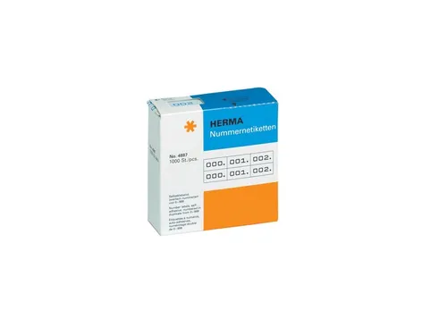 Herma 4800 Nummer Etiketten Wit