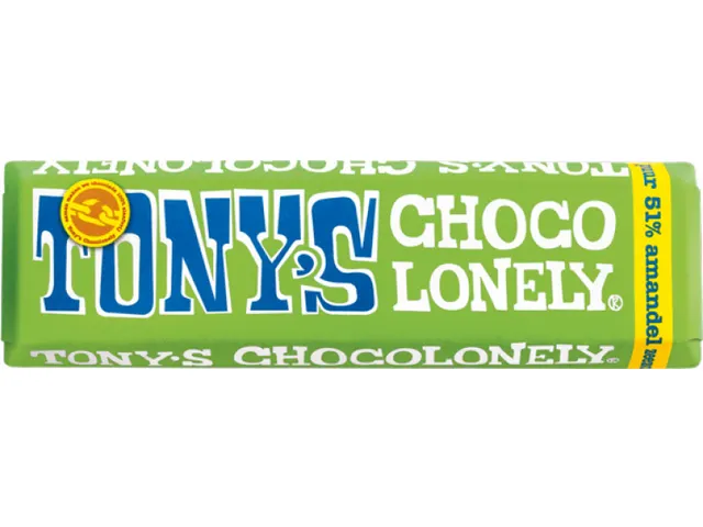 Chocolade Tony's Chocolonely reep 47gr amandel zeezout